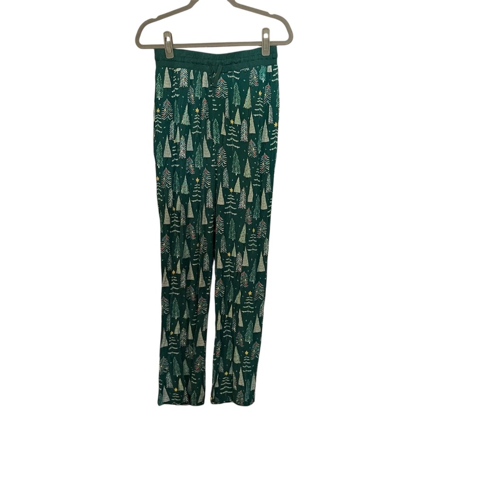 Little Sleepies Womens Twinkling Trees Christmas Pajama Pant Size Medium Bamboo